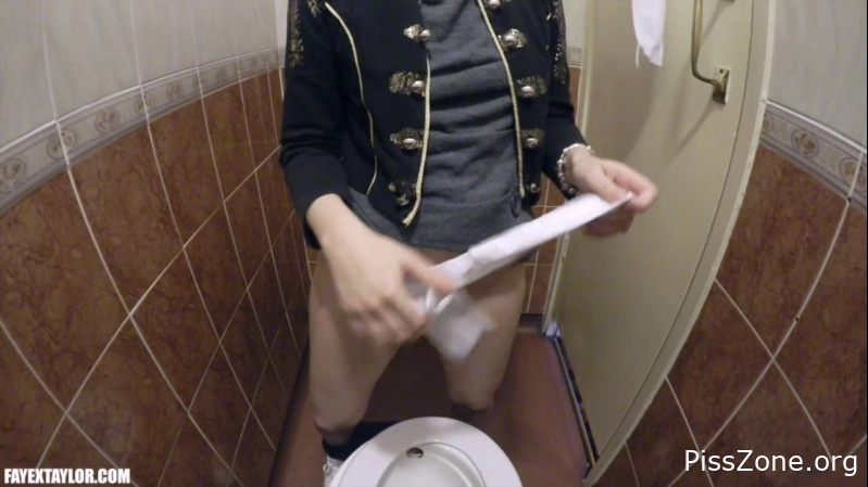 Wet Joy - Public toilet voyeur 2025, Faye Taylor, urine release
