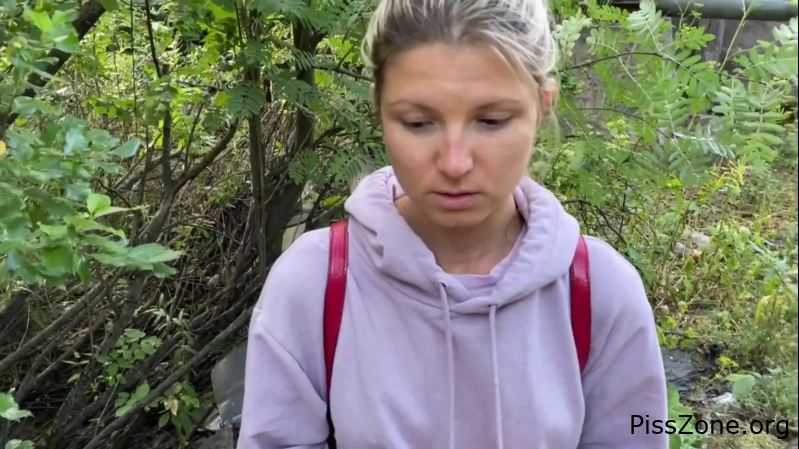 Dirty Restroom - A Refugee-girl was caught and fucked for illegal outdoor pissing! 2025, Gina Gerson, urinating