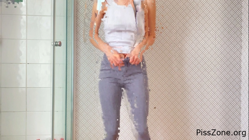 Real Wetness - Pissing In My Grey Jeans 2025, peachypoppy, piss trigger